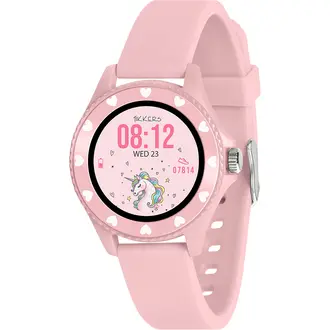 TIKKERS Series 34 Girls Smartwatch Pink Silicone Strap TKS34-0022