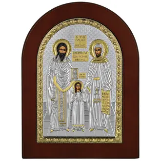 PRINCESILVERO Εικόνα Άγιος Ραφαήλ Από Ασήμι 925 Με Ξύλινη Πλάτη 15x21 MA/E1144BX