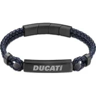 DUCATI Trionfo Βραχιόλι Από Δέρμα Και Ανοξείδωτο Ατσάλι 21cm DTAGB0003602