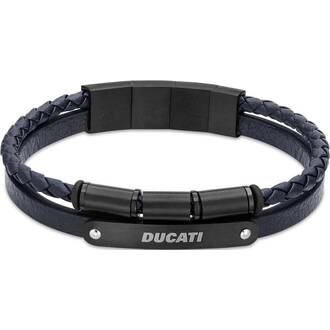 DUCATI Coraggio Βραχιόλι Από Δέρμα Και Ανοξείδωτο Ατσάλι 21cm DTAGB0003802