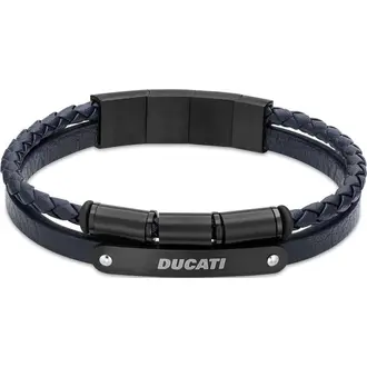 DUCATI Coraggio Βραχιόλι Από Δέρμα Και Ανοξείδωτο Ατσάλι 21cm DTAGB0003802