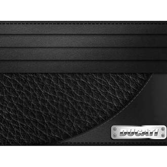 DUCATI Corse Calmo Καρτοθήκη Μαύρη Από Δέρμα 105mm x 80mm DTLGD0000101