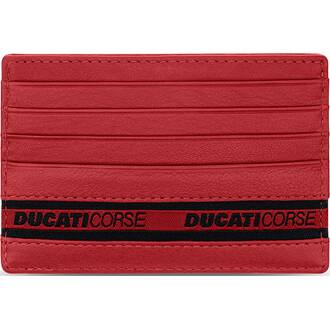 DUCATI Corse Nastro Red Leather Card Holder DTLGD2201101