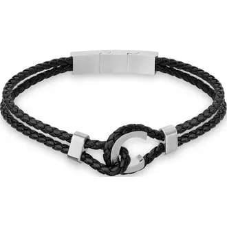 CERRUTI Ruby Βραχιόλι Από Δέρμα Και Ανοξείδωτο Ατσάλι 18cm-20cm CIAGB2210405
