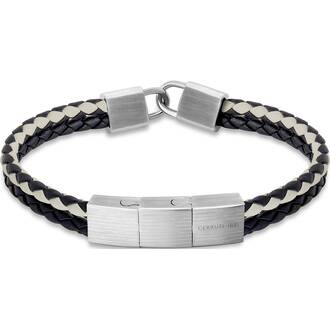 CERRUTI Seal Βραχιόλι Από Δέρμα Και Ανοξείδωτο Ατσάλι 18cm-20cm CIAGB2210506