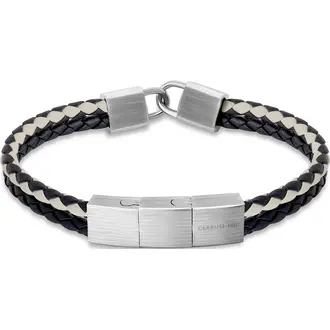 CERRUTI Seal Βραχιόλι Από Δέρμα Και Ανοξείδωτο Ατσάλι 18cm-20cm CIAGB2210506
