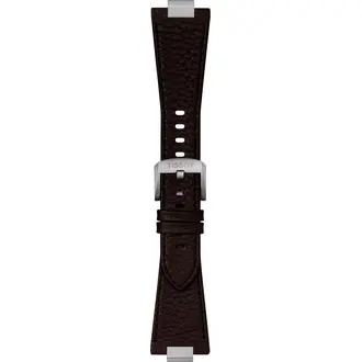 TISSOT Αυθεντικό Καφέ Δερμάτινο Λουράκι Για PRX 40mm Με Μεταλλικό Τελείωμα 12mm T852049164