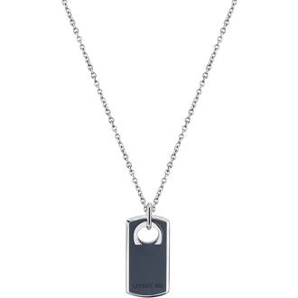 CERRUTI Leather Tag Κολιέ Από Ανοξείδωτο Ατσάλι CIAGN2214102
