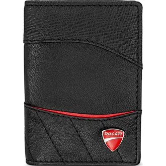 DUCATI Enzo Καρτοθήκη Μαύρη Από Δέρμα 108mm x 79mm DTLGD0000201