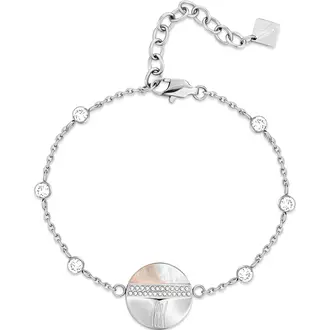 CERRUTI Fragancia Βραχιόλι Από Ανοξείδωτο Ατσάλι 20cm CIJLB0000201