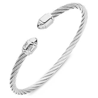CERRUTI Iconic Cable Memory Βραχιόλι Από Ανοξείδωτο Ατσάλι CIJLB0004316