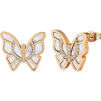 CERRUTI Butterfly 3.0 Σκουλαρίκια Από Ανοξείδωτο Ατσάλι CIJLE2216302