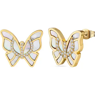 CERRUTI Butterfly 3.0 Σκουλαρίκια Από Ανοξείδωτο Ατσάλι CIJLE2216303