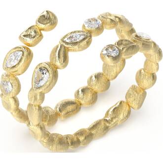 GUESS STEEL Panarea Χρυσό Δαχτυλίδι Δίβερο Με Ζιργκόν JUBR05179JWYG