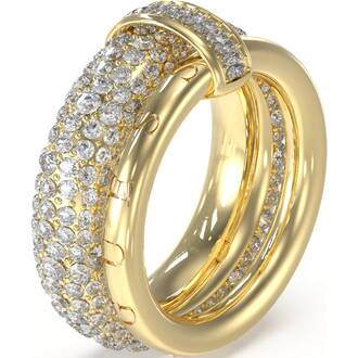 GUESS STEEL Fabulous Δαχτυλίδι Χρυσό Με Ζιργκόν JUBR05198JWYG
