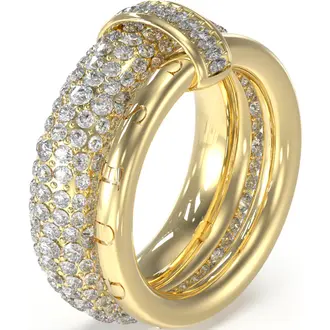 GUESS STEEL Fabulous Δαχτυλίδι Χρυσό Με Ζιργκόν JUBR05198JWYG