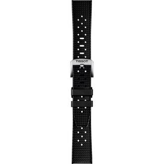 TISSOT Αυθεντικό Μαύρο Καουτσούκ Λουράκι 20/18 T852049628