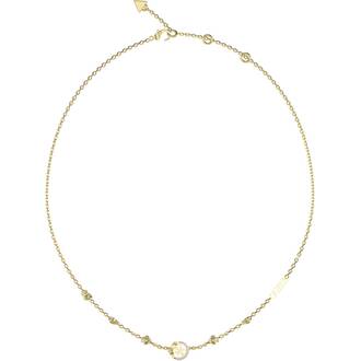 GUESS STEEL 4 Love Χρυσό Κολιέ Με Σχέδια 40.7cm-45.7cm JUBN05038JWYGT-U