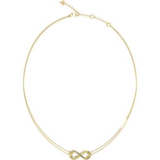 GUESS STEEL Amore Χρυσό Κολιέ Με Άπειρο 40.7cm-45.7cm JUBN05049JWYGT-U