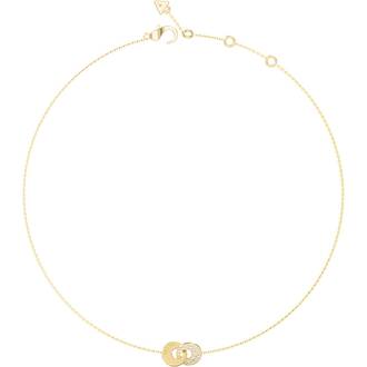 GUESS STEEL Blooming Summer Χρυσό Κολιέ Με Ζιργκόν 40.7cm-45.7cm JUBN05219JWYGT-U