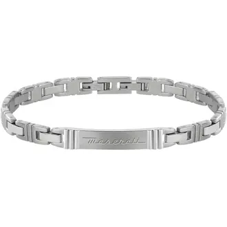 MASERATI Iconic Stainless Steel Bracelet with Logo 21cm JM218AMF03