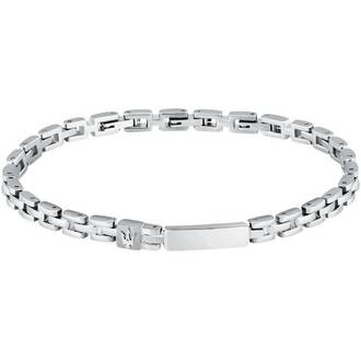 MASERATI Iconic Stainless Steel Bracelet with Logo 18.5cm–21.5cm JM324AVD57