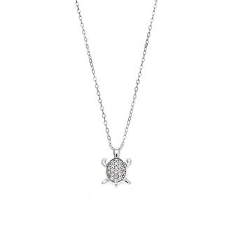 Κολιέ Senza Silver 925, Χελώνα με ζιργκόν