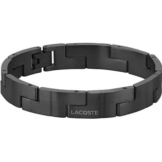 LACOSTE Βραχιόλι Μαύρο Από Ανοξείδωτο Ατσάλι 19cm 2040222