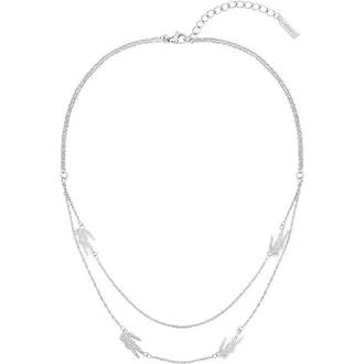 LACOSTE Κολιέ Από Ανοξείδωτο Ατσάλι 45cm-50cm 2040469