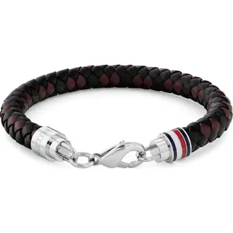 TOMMY HILFIGER Leather Stainless Steel Bracelet 2790632