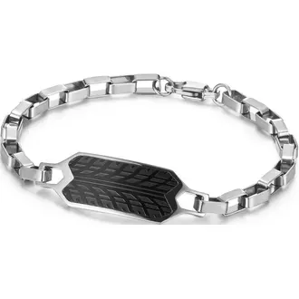 CATERPILLAR Tread Βραχιόλι Από Ανοξείδωτο Ατσάλι 21cm J022B00121