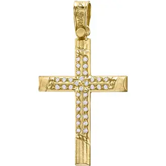 TRIANTOS Yellow Gold Cross 14K 1.2.1387Y