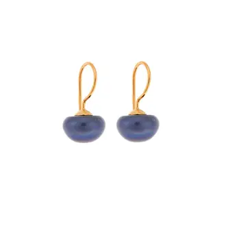 Σκουλαρίκια Senza Silver 925 Gold Plated Blue