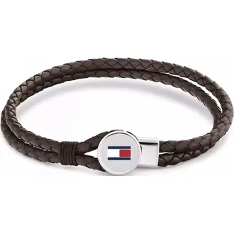 TOMMY HILFIGER Βραχιόλι Από Δέρμα Και Ανοξείδωτο Ατσάλι 2790655