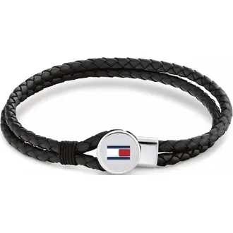 TOMMY HILFIGER Βραχιόλι Από Δέρμα Και Ανοξείδωτο Ατσάλι 2790654