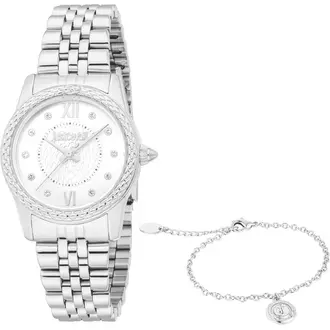 JUST CAVALLI Animalier Crystals Σετ Με Βραχιόλι JC1L360M0035