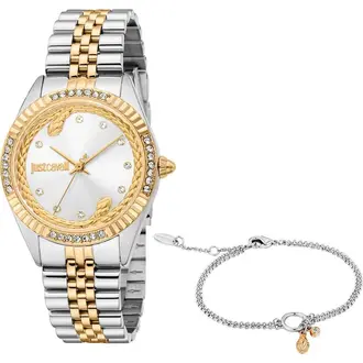 JUST CAVALLI Glam Crystals Σετ Με Βραχιόλι JC1L361M0075