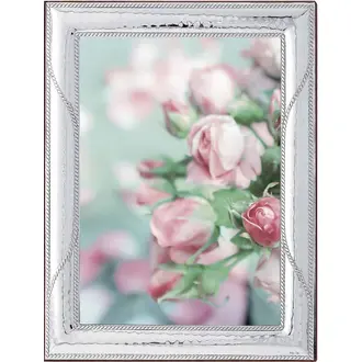PRINCESILVERO Κορνίζα Από Ασήμι 925 Και Καφέ Ξύλο 18x24 MA/412WA