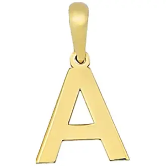 ALORO Μενταγιόν Μονόγραμμα Α Σε Κίτρινο Χρυσό 14K ΝΧ008Α