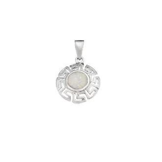 Μοτίφ Senza από ασήμι 925, μαίανδρος και πέτρα Opal