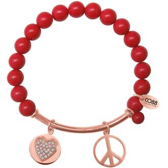 CO88 Beloved Steel Bracelet Natural Stone Adjustable 8CB-50007