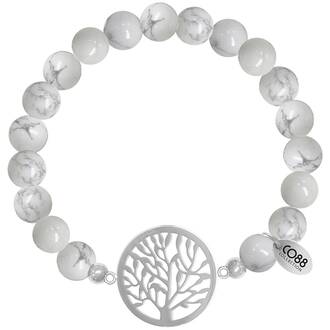 CO88 Beloved Steel Bracelet Natural Stone Adjustable 8CB-80012