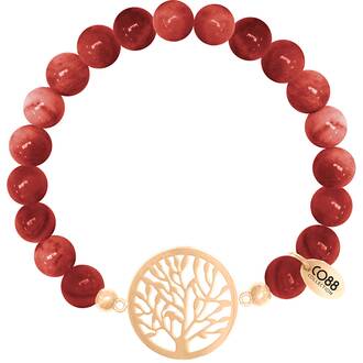 CO88 Beloved Steel Bracelet Natural Stone Adjustable 8CB-80017