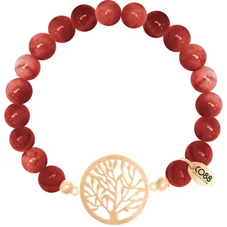 CO88 Beloved Steel Bracelet Natural Stone Adjustable 8CB-80017