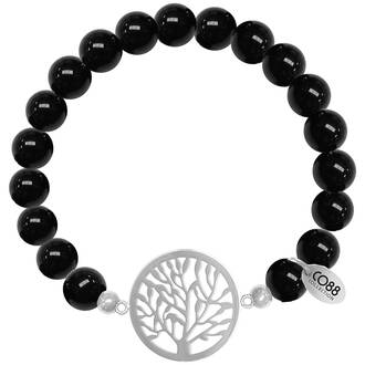 CO88 Beloved Steel Bracelet Natural Stone Adjustable 8CB-80020