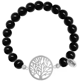 CO88 Beloved Steel Bracelet Natural Stone Adjustable 8CB-80020