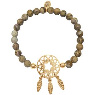 CO88 Beloved Steel Bracelet Natural Stone Adjustable 8CB-80029