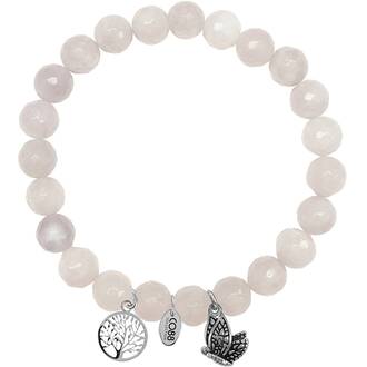 CO88 Serenity Steel Bracelet Natural Stone Adjustable 8CB-90001