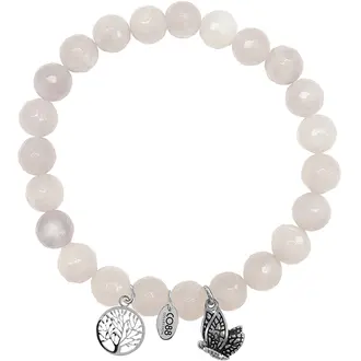 CO88 Serenity Steel Bracelet Natural Stone Adjustable 8CB-90001
