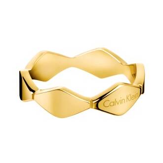 CALVIN KLEIN Snake Gold Stainless Steel Ring KJ5DJR1001